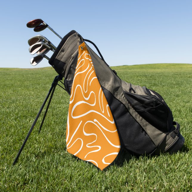 Abstract Vibes Pattern Golf Towel (Green)