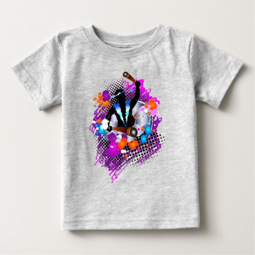 Abstract Vibrant Carnival Panman Baby T_Shirt