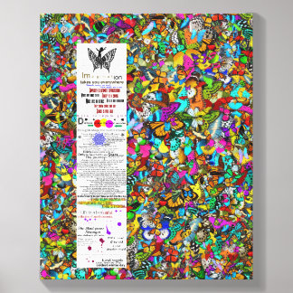 Abstract Vibrant Colorful Mosaic Painting Canvas Photo Tile