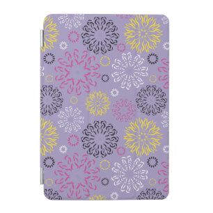 Abstract Vibrant Floral Pattern iPad Mini Cover