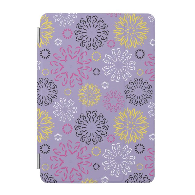 Abstract Vibrant Floral Pattern  iPad Mini Cover (Front)