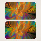 Abstract Vibrant Fractal Butterfly (Front & Back)