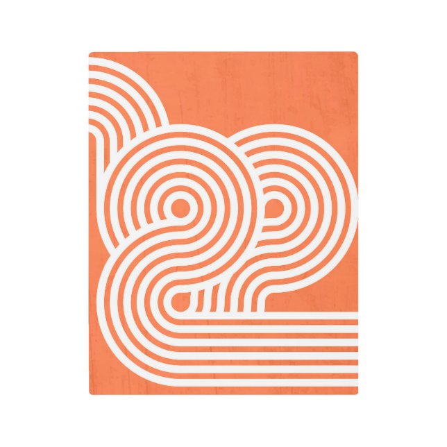 Abstract Vibrant Rhythms Metal Print (Front)