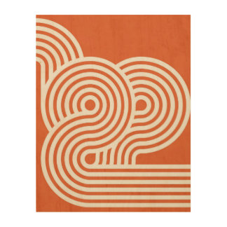 Abstract Vibrant Rhythms Wood Wall Art