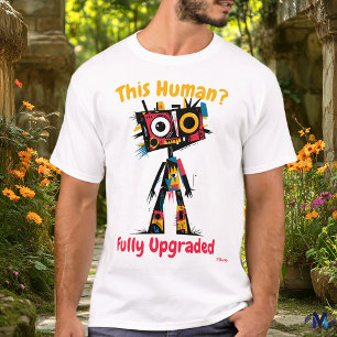 Abstract Vibrant Robot Upgrade T-Shirt