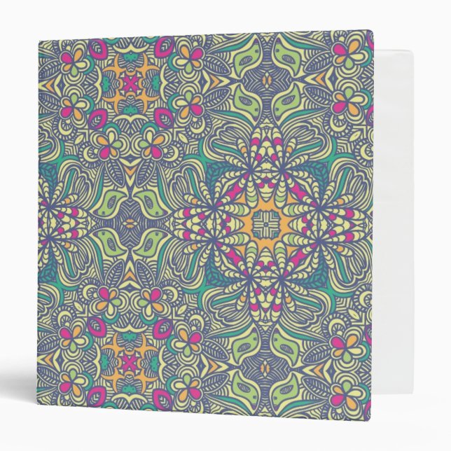 Abstract vintage background 3 ring binder (Front/Inside)