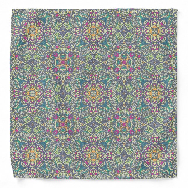 Abstract vintage background bandana (Front)