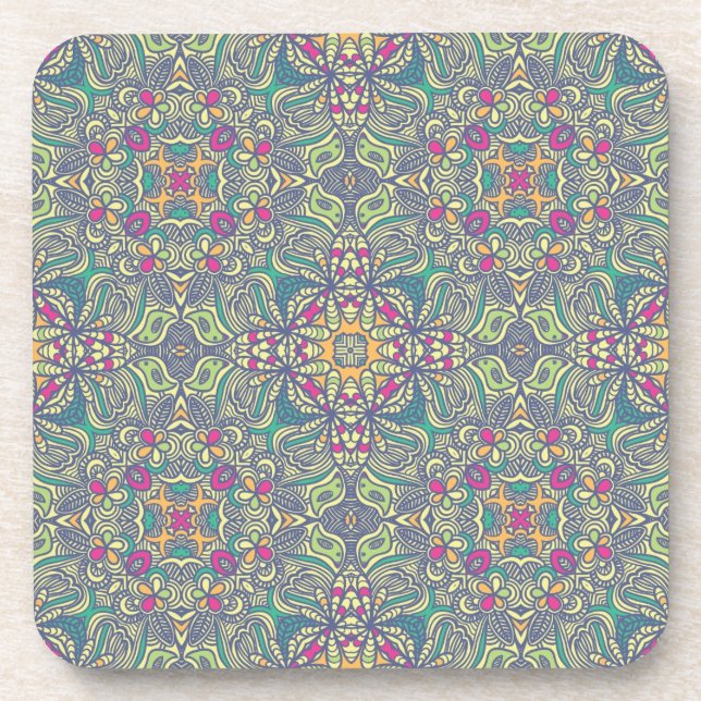 Abstract vintage background beverage coaster (Front)