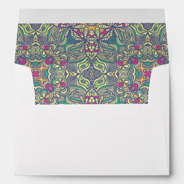 Abstract vintage background envelope (Back (Bottom))