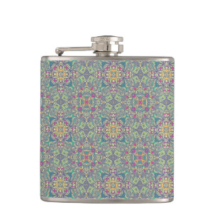 Abstract vintage background flask