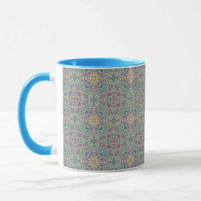 Abstract vintage background mug (Left)