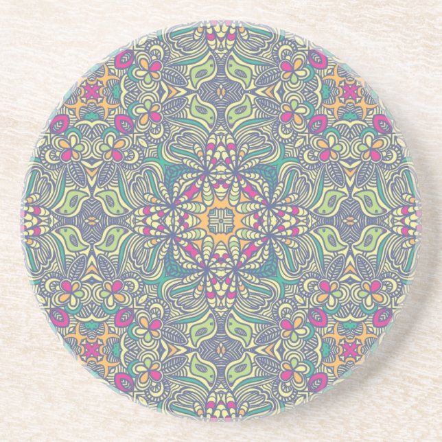 Abstract vintage background sandstone coaster (Front)