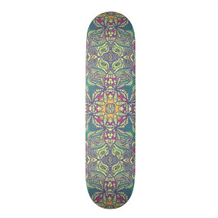 Abstract vintage background skateboard deck