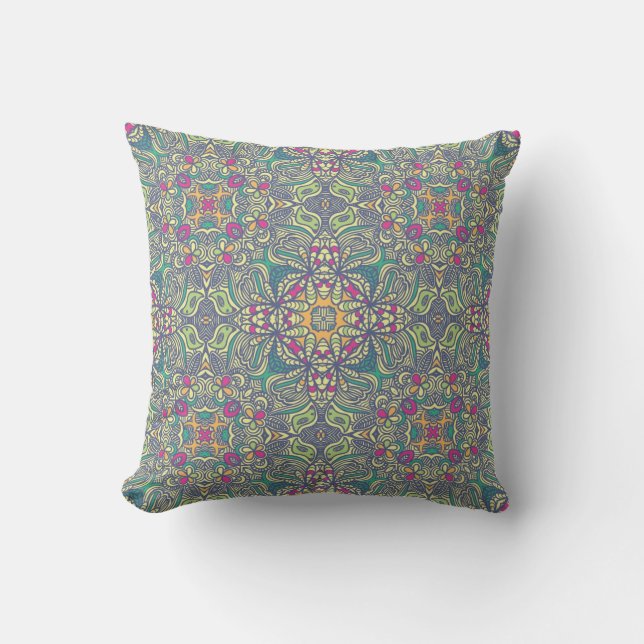 Abstract vintage background throw pillow (Front)