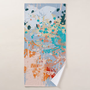Abstract vintage background with multi-colored pai bath towel