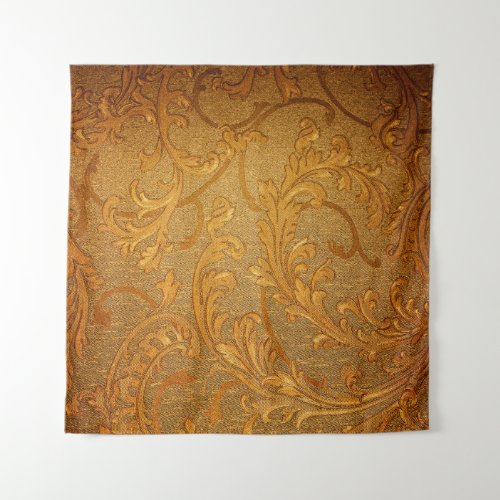 Abstract vintage floral ornament pattern tapestry