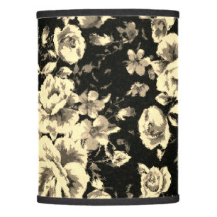 Abstract vintage floral sparkle glass texture    lamp shade
