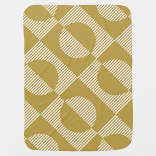 Abstract Vintage Geometric Seamless Baby Blanket