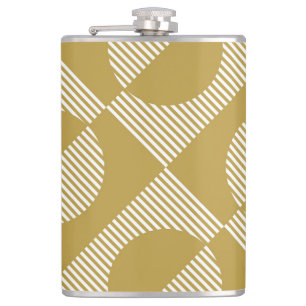 Abstract Vintage Geometric Seamless Flask