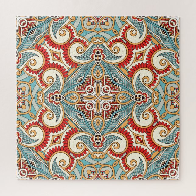 Abstract Vintage Graphical Repeat Wallpaper Jigsaw Puzzle (Vertical)