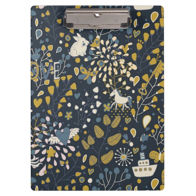 Abstract vintage pattern clipboard (Front)