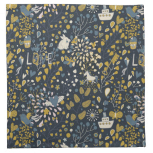 Abstract vintage pattern cloth napkin