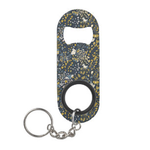 Abstract vintage pattern keychain bottle opener