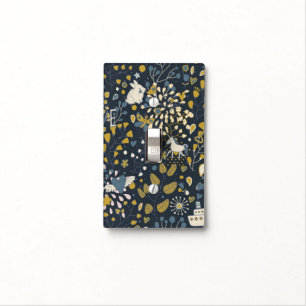 Abstract vintage pattern light switch cover