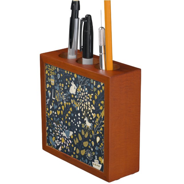 Abstract vintage pattern Pencil/Pen holder (In Situ)