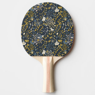Abstract vintage pattern Ping-Pong paddle
