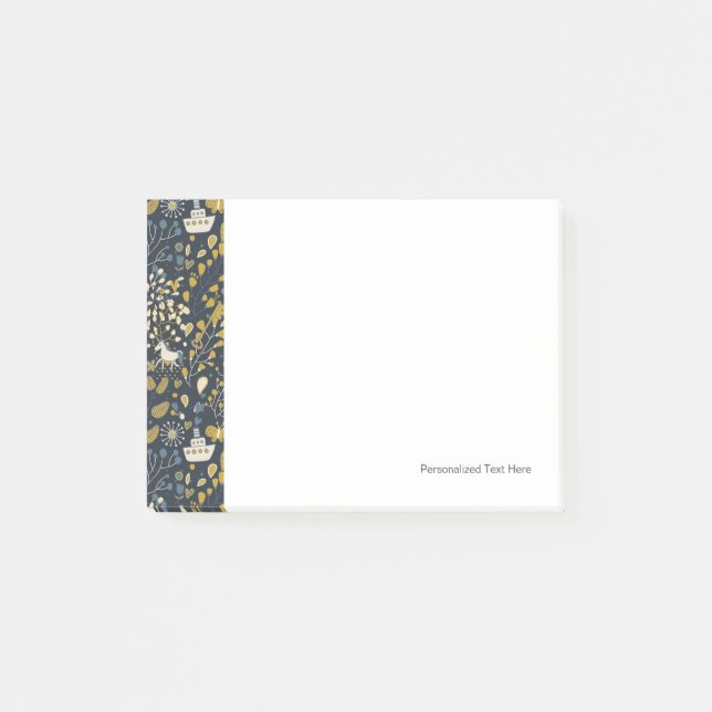 Abstract vintage pattern post-it notes (Front)