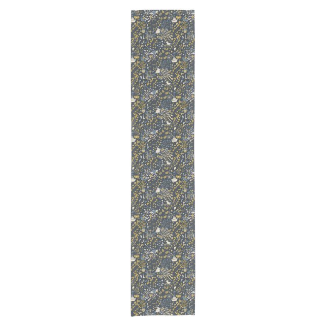 Abstract vintage pattern short table runner (Front)