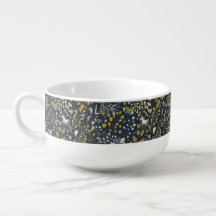 Abstract vintage pattern soup mug