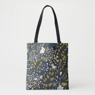 Abstract vintage pattern tote bag