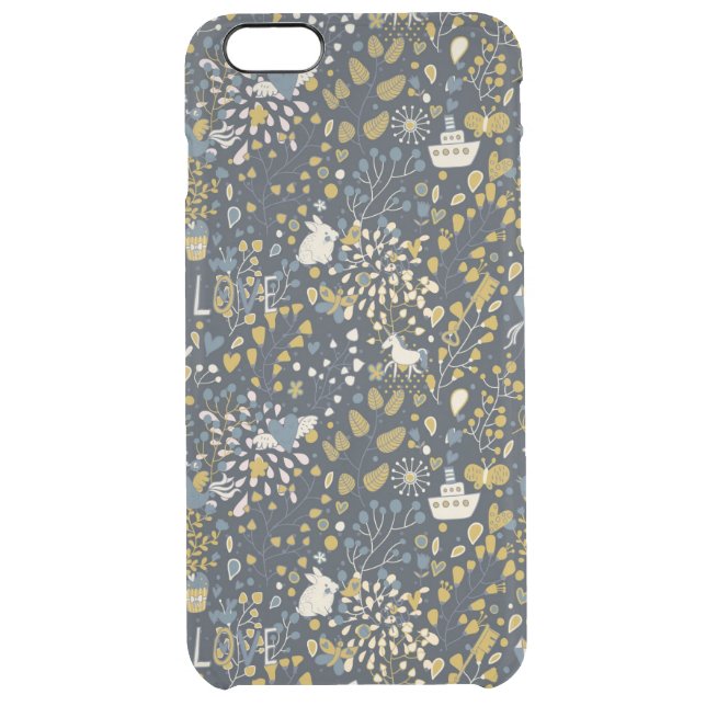 Abstract vintage pattern uncommon iPhone case (Back)