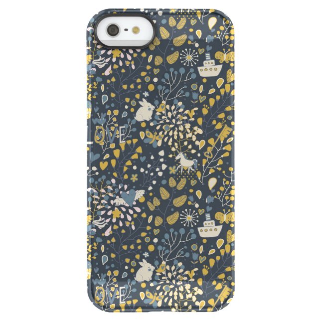 Abstract vintage pattern uncommon iPhone case (Back)