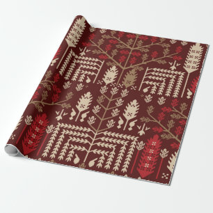 abstract vintage seamless graphical repeat pattern wrapping paper