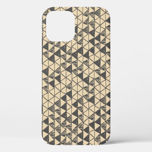Abstract Vintage Triangle Pattern. Case-Mate iPhone Case (Back)