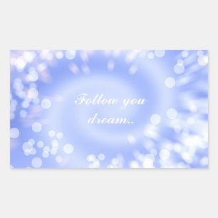 abstract violet bokeh spiral texture rectangular sticker