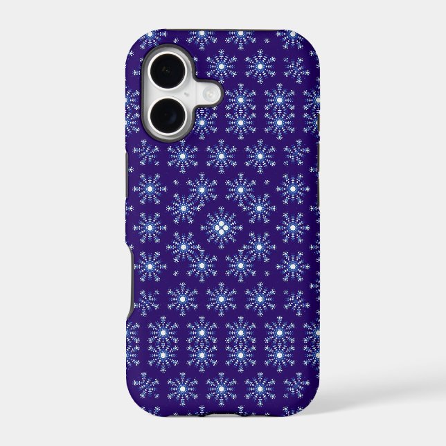 Abstract violet flowers seamless pattern iphone case (Back)