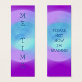 Abstract Violet Lens, ME TIME book mark (Front & Back)