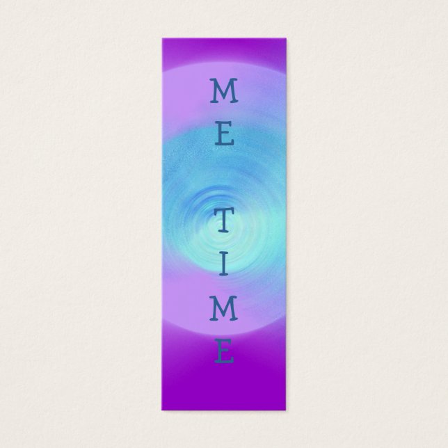 Abstract Violet Lens, ME TIME book mark (Front)