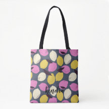 Abstract Violet Pink Yellow Lemon Pattern