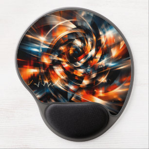 Abstract Vision of Motion & Mind Gel Mouse Pad