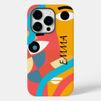 Abstract Vivid Color Face Art iPhone Case