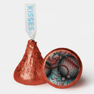 Abstract Vivid Fantasy Fractal Art Brown Blue Hershey®'s Kisses®