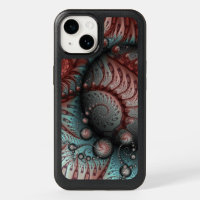 Abstract Vivid Fantasy Fractal Art Brown Blue