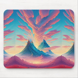 Abstract Volcanic Sunrise Mouse Pad