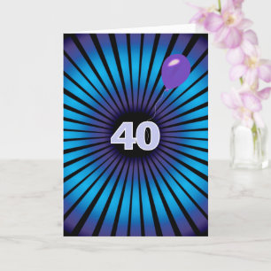 Abstract Vortex For 40th Birthday Card