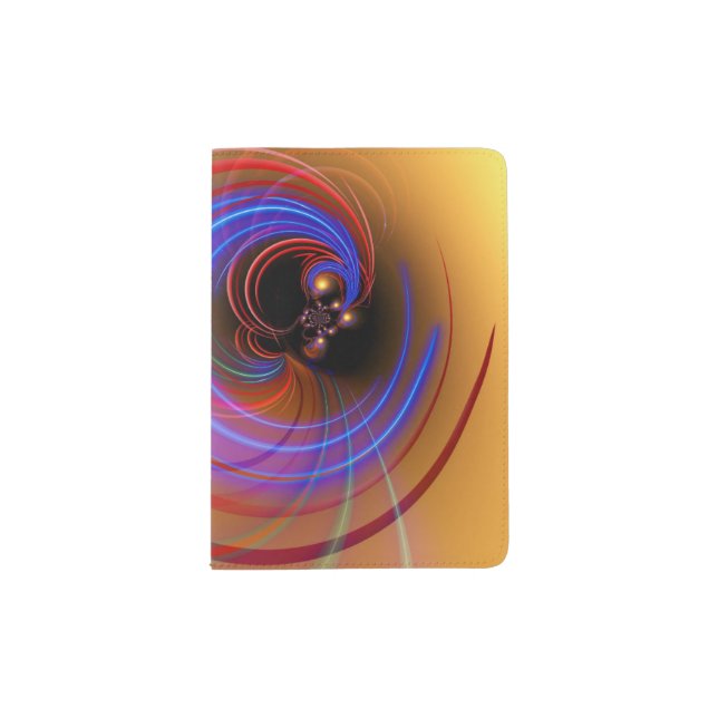 Abstract Vortex Modern Passport Holder (Front)